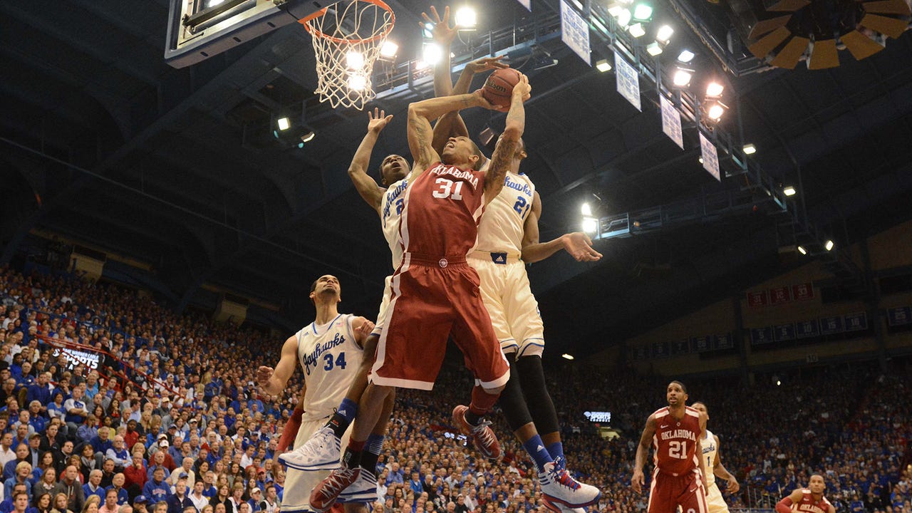 No. 5 Kansas beats Oklahoma 83-75 for Big 12 title
